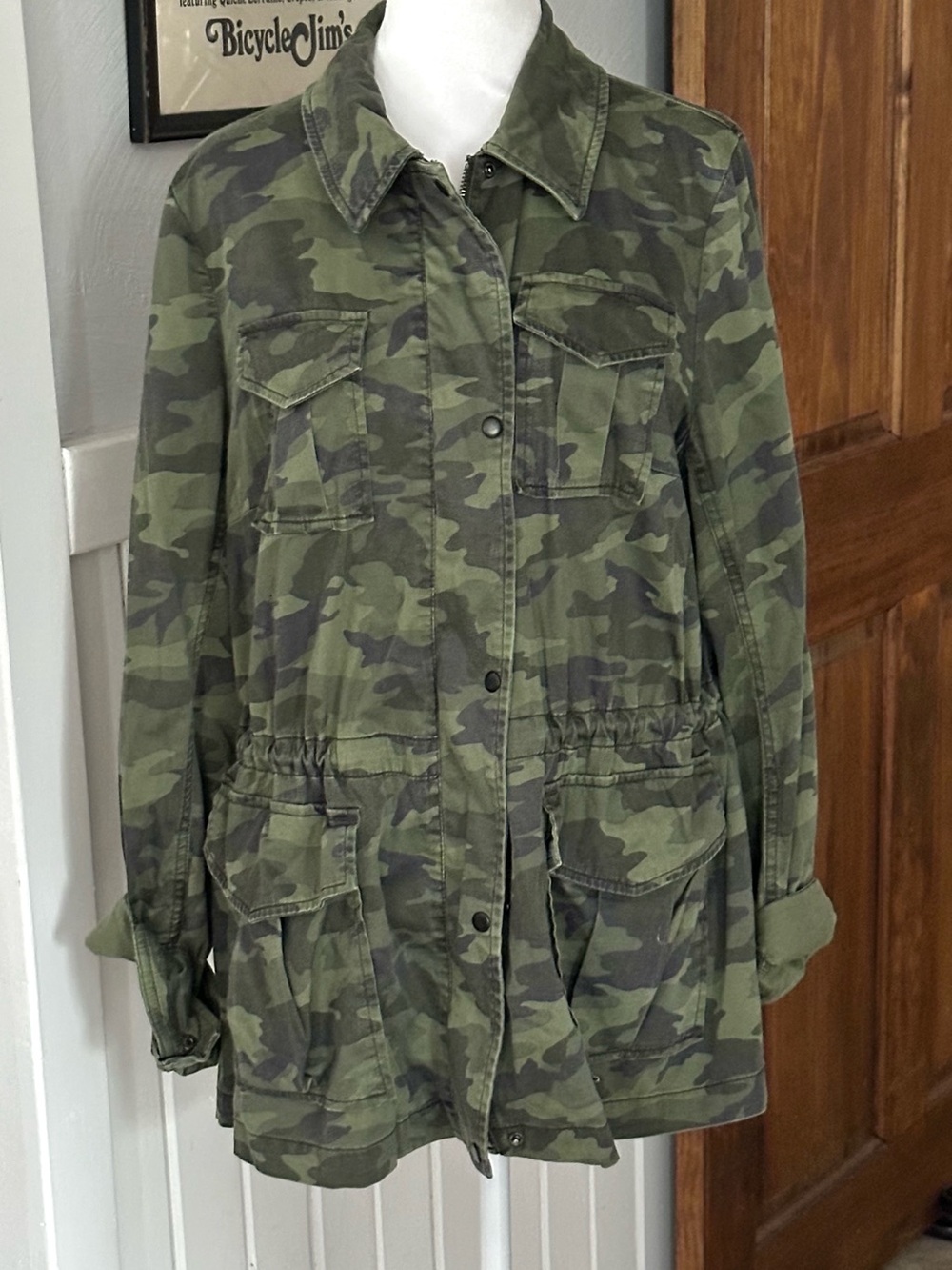 Lane Bryant Women's Olive Camo Utility Jacket